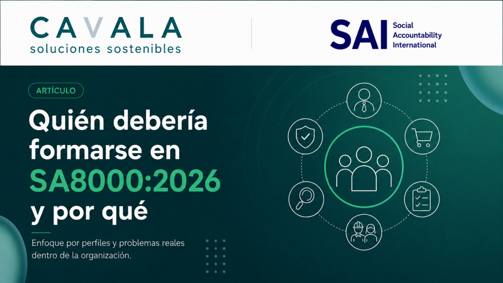 Quién debería formarse en SA80002026 y por qué